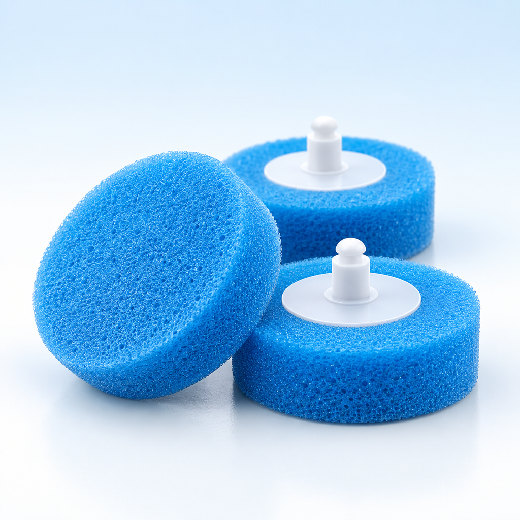 Têtes de rechange bleues pour brosse WC Hopla